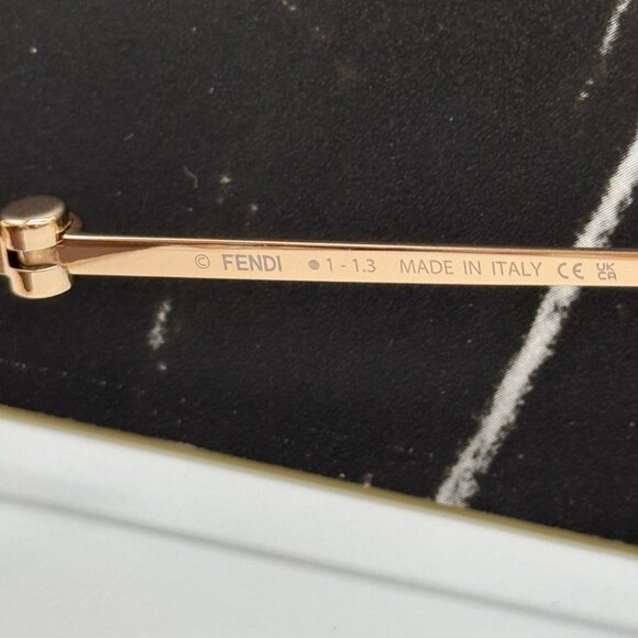 NEW FE40114U-Y 33U FENDI SUNGLASSES GOLD RED WOMEN EYEWEAR FENDI - Picture 13 of 14